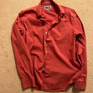 Red/Pink Button-Down Shirt